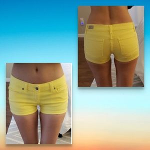 PAIGE Jean shorts yellow 27 denim stretch